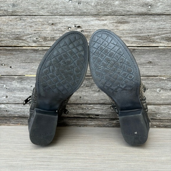 Corral Black and Gray Ankle Boots - Picture 8 of 9